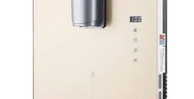 a white rectangular object with a silver object on it