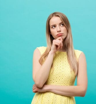 a woman in a yellow dress